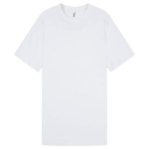 Casual Classics Unisex Adult Interlock Tall and Slim T-Shirt / White